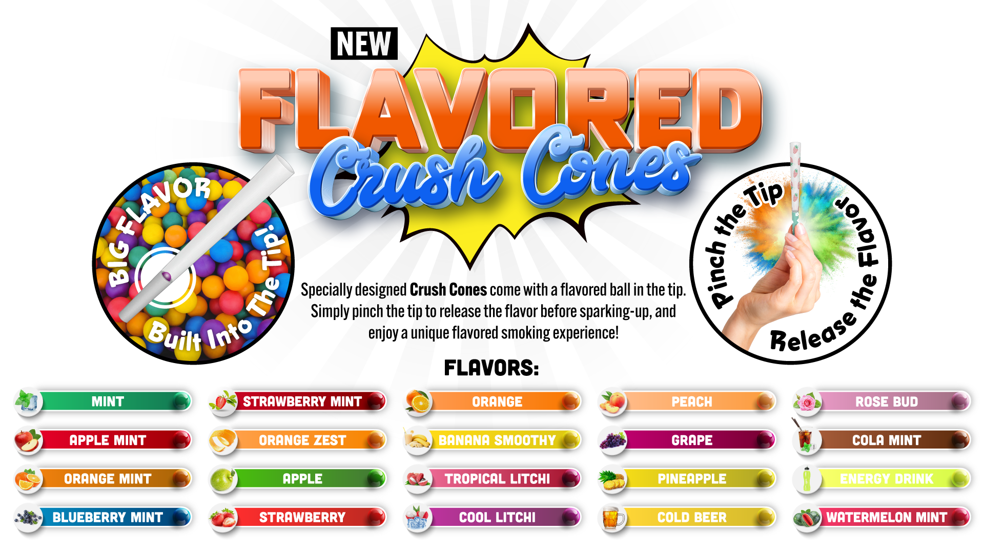 pre-rolled cone flavored balls